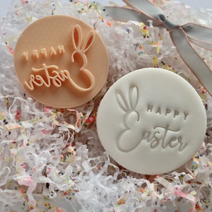 Happy Easter Bunny Ears - Embosser/Stamp - Rabbit/ Cute/ Eggs/ Egg Hunt