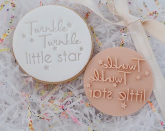 Twinkle Twinkle Little Star Fondant Cookie Stamp: Baby Shower