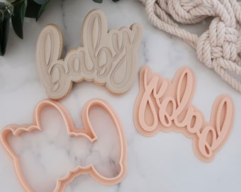 Baby - Fondant Deboss Raised Embosser Stamp for cookies, cupcakes and Cake Decorating - Baby Shower/ New Baby