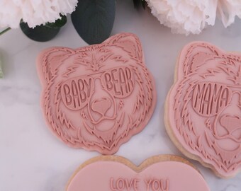Baby Bear Fondant Embosser/ Cutter: Baby Shower Cookie & Cake Decor