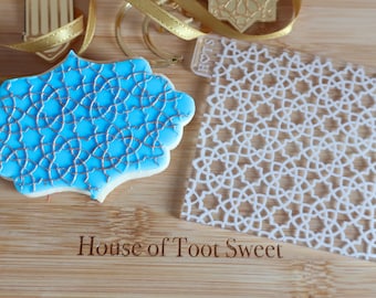 Arabic Texture Tile Embosser: Ramadan, Eid, Diwali Cookie & Cake Decor