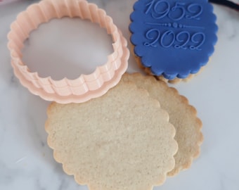 Scallop Edge Oval Cookie Cutter - Cookie / Fondant Cutters