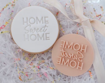 Home Sweet Home Fondant Cookie Stamp: Housewarming