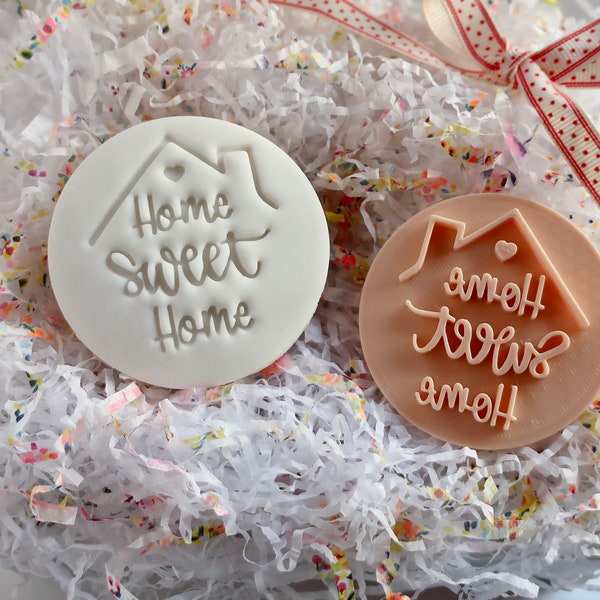 Home Sweet Home - Fondant Embosser / Stempel - koekjes & cupcakes