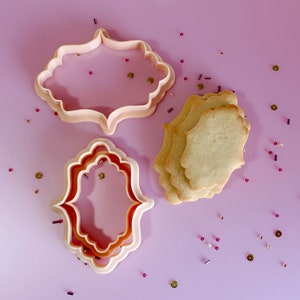 Jasmine Plaque Cookie/ Fondant Cutter - Decorative Cutter