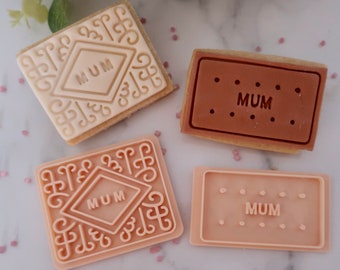 Mum biscuits -  Fondant Embosser / Stamp - cookies & cupcakes/ Mothering sunday/ Mothers day
