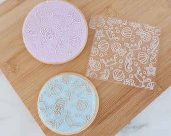 Under The Sea Fondant Embosser Texture Tile: Mermaid Cookie Cake Decor