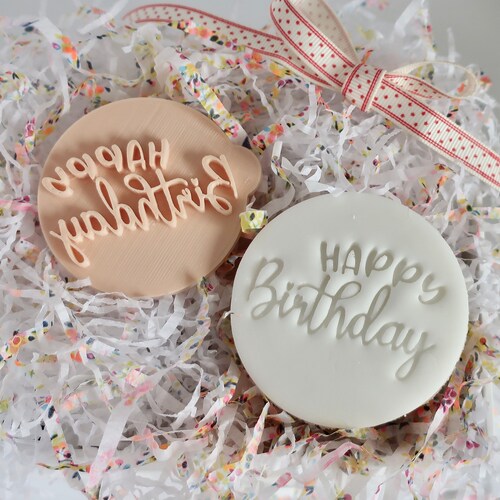 Fifty Birthday Fondant Embosser / Stamp Cookies & Cupcakes Etsy UK