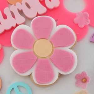 Cortador/estampador de fondant de margaritas: decoración floral para galletas y pasteles