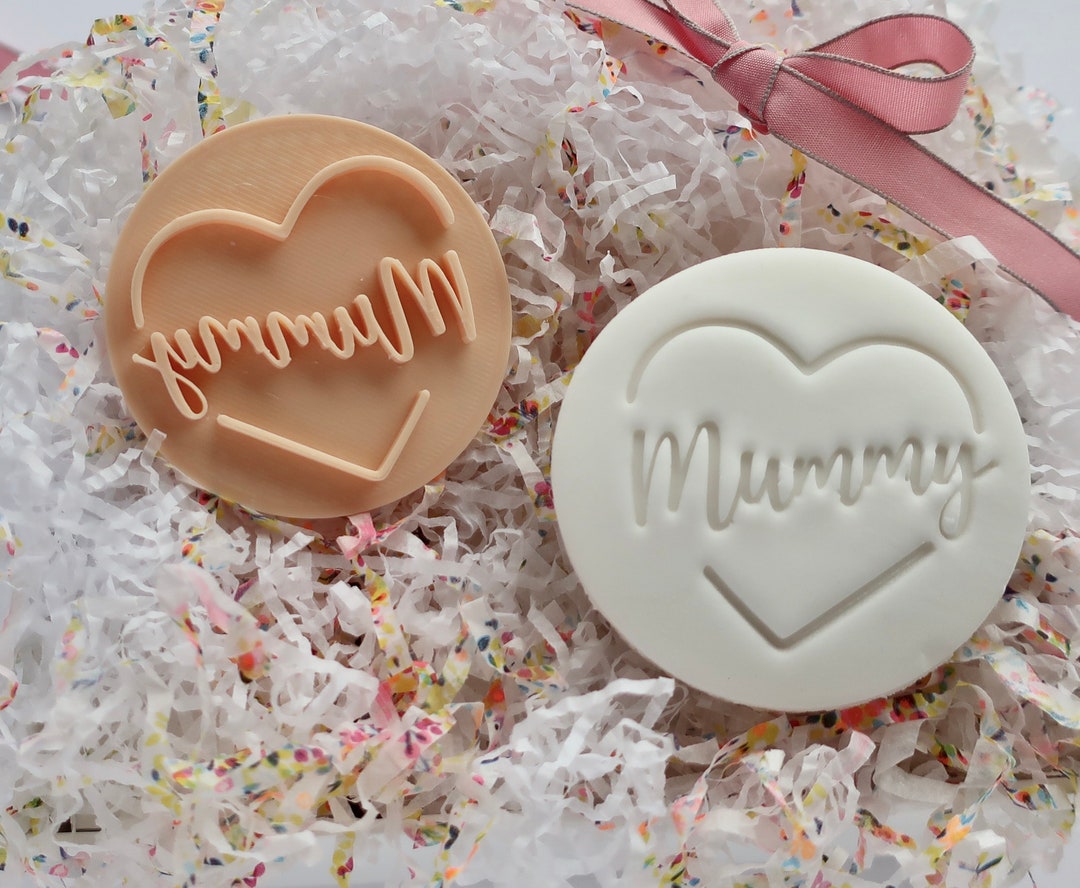 Mumienherz Fondant Embosser/Stempel Plätzchen &amp; Cupcakes/ Muttertag ...