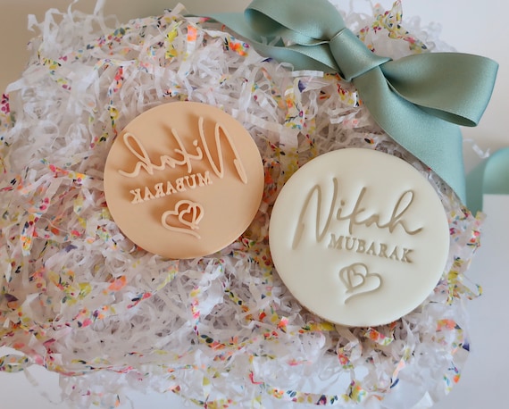 Nikah Mubarak - Fondant Embosser / Stamp - cookies & cupcakes