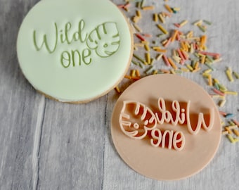 Wild One - Fondant Embosser / Stamp - cookies & cupcakes, Birthday