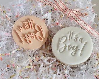 It's a Boy - Fondant Embosser/Stamp - cookies & cupcakes/ New Baby/ Baby Shower