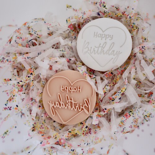 Fifty Birthday Fondant Embosser / Stamp Cookies & Cupcakes Etsy UK