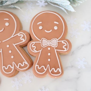 Gingerbread Man - Fondant Deboss Raised Embosser for cookies, cupcakes & Cake Decorating - Christmas, Holidays