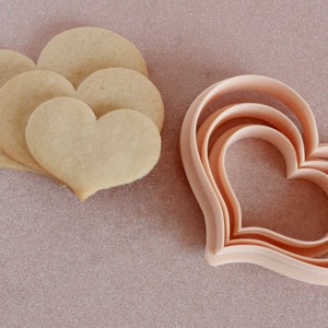 Curvy Hearts - Cookie Cutter, Love, Heart, Wedding, Engagement, Valentines