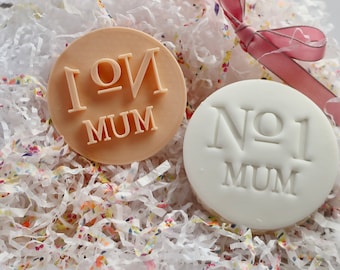 No 1 Mum - Fondant Embosser/Stamp - cookies & cupcakes/ Mothers Day