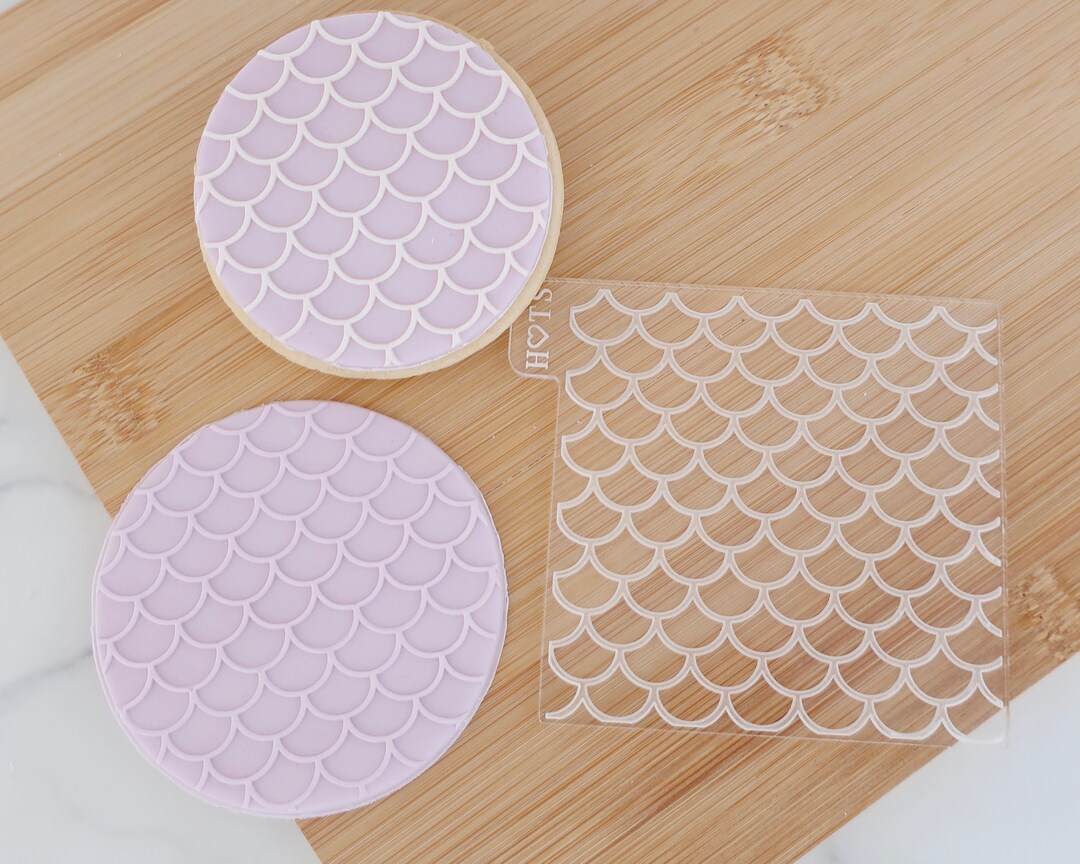 Mermaid Scales Fondant Embosser: Cookie Decoration Under the Sea Party ...