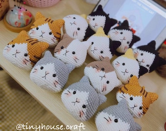 Keychain cat crochet / cat Crochet finished handmade toy