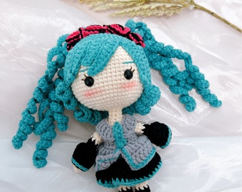 Hatsune miku amigurumi /crochet Hatsune miku/ handmade Hatsune miku/ Hatsune miku doll / amigurumi Hatsune miku / crochet doll