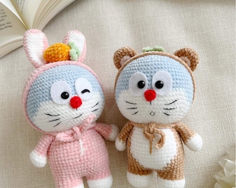 Doraemon crochet / Doraemon amigurumi/ Doraemon plus toy/Handmade gift /christmas gift / birthday gift