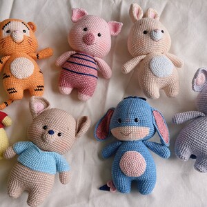 Pooh crochet / Piglet crochet / Pooh and friend / christmas gift / birthday gift. image 3