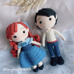 Princess Ariel crochet / Mermaid Princess, Princess Dolls,Amigurumi Princess doll,Crochet Princess doll,handmade dolls
