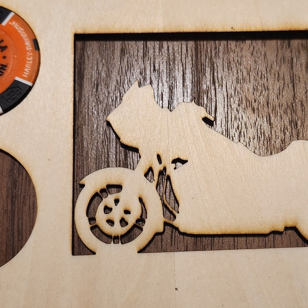 Road Glide Poker chip display template (for Laser Cutter)