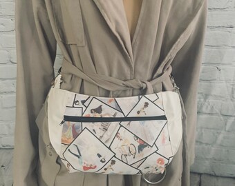 Crossbody chest bag or Fanny pack hip bag princesses day out modern  very versatile adults or kids