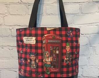 Punk Rock British Tote bag Carnaby Street