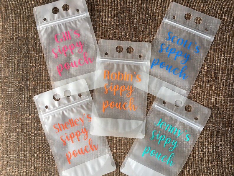Reusable Drinking Pouch with Disposable Straw for Drinks