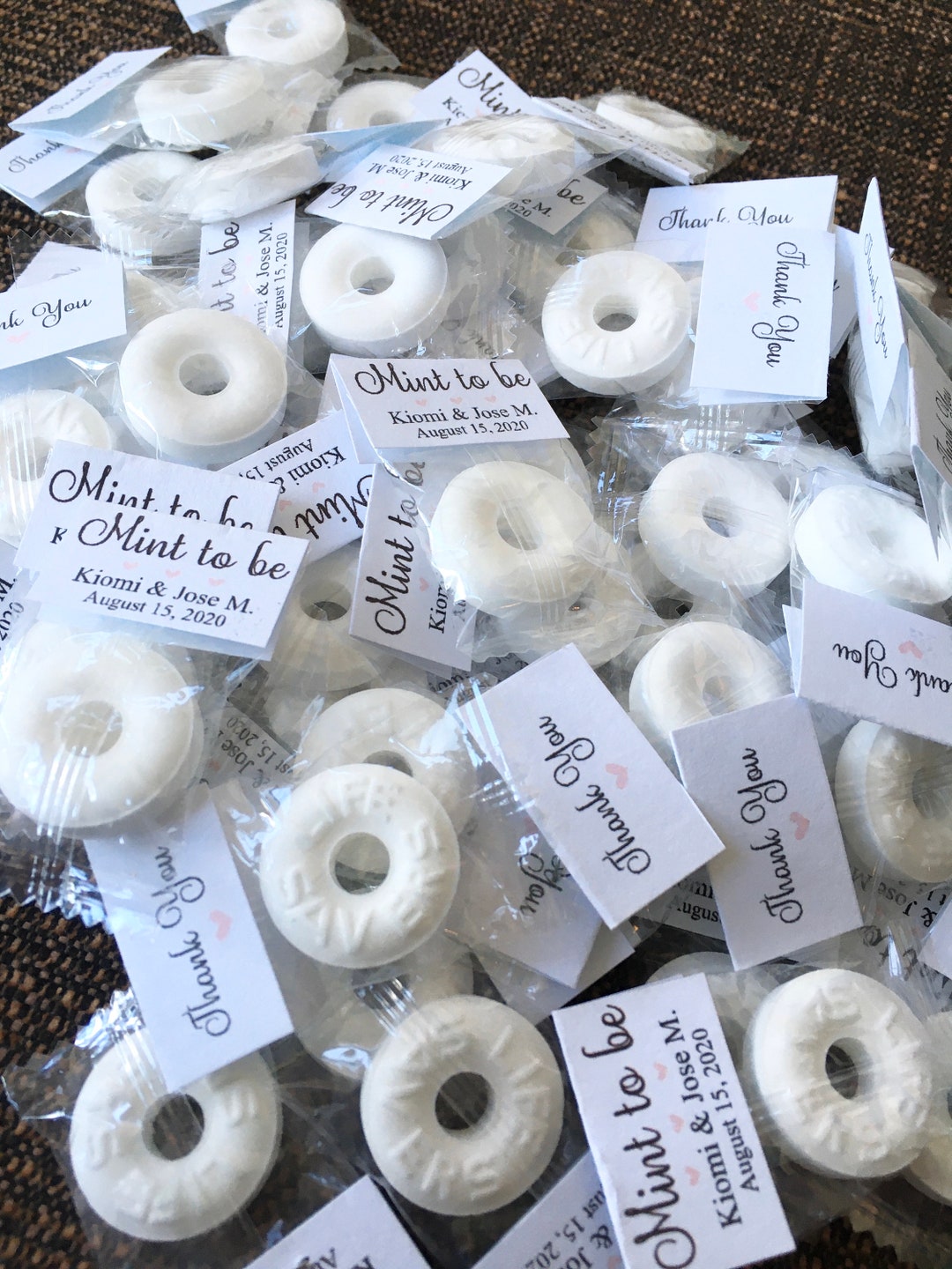 Mint to Be Wedding Favor Sets, Lifesaver Mint Personalized Party Favor