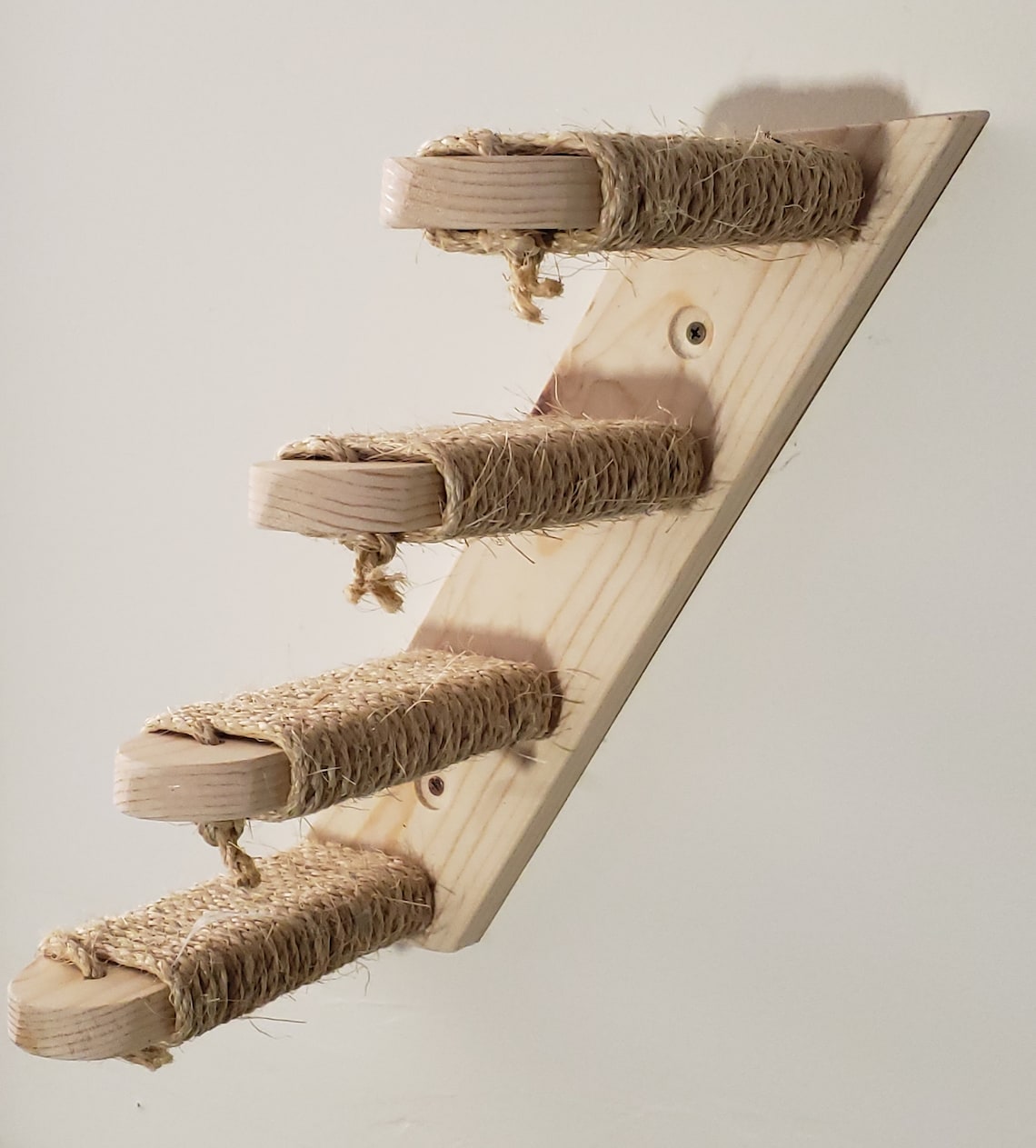 Wall Mount Cat Stairs 15 in 4 Steps Sisal Etsy
