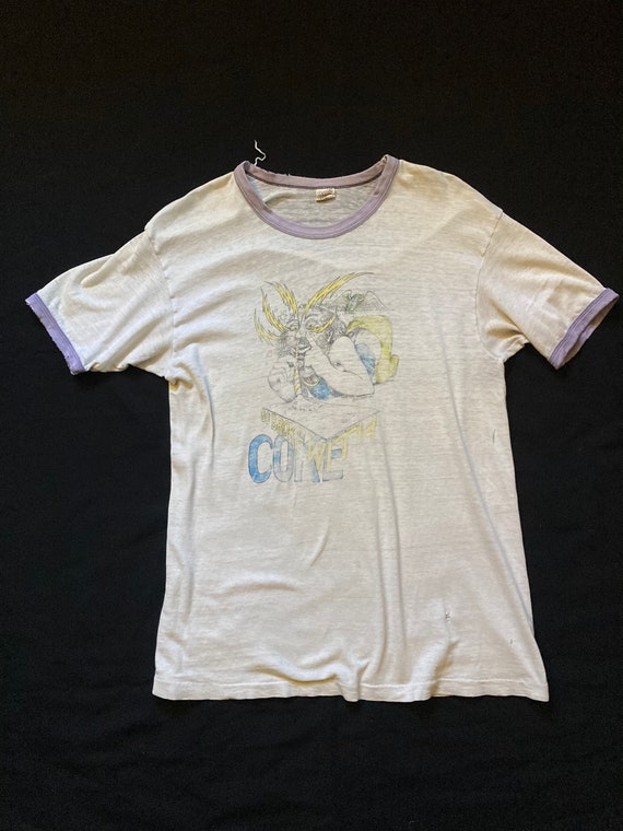 Vintage Cocaine 1970s faded thin see through shirt