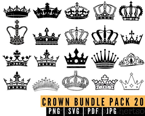 Royal Crown SVG File l King Crown SVG l Queen Crown SVG l | Etsy