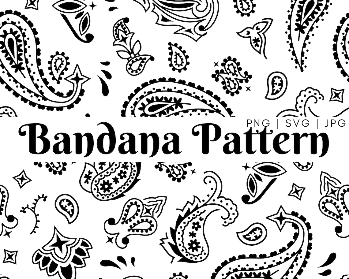 Seamless bandana pattern Svg bandana pattern transparent Etsy Seamless bandana pattern Svg bandana pattern transparent Etsy