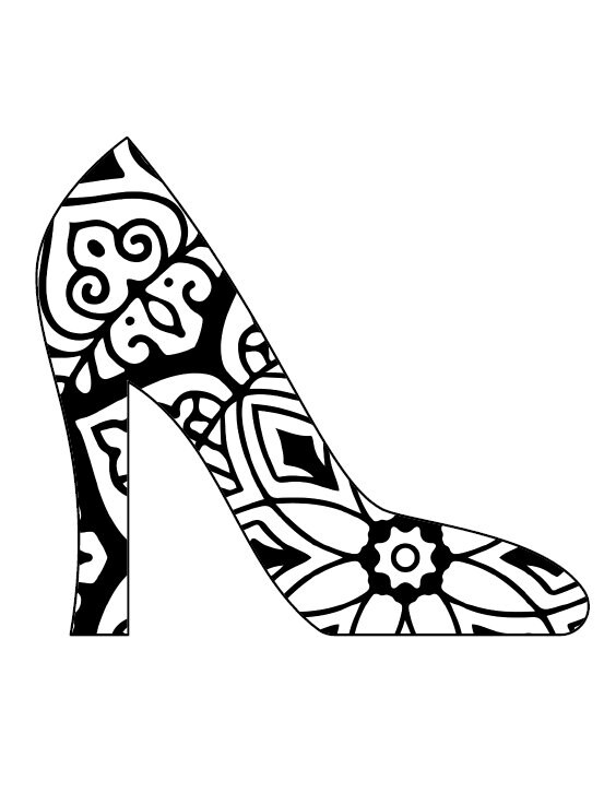 10 High Heel Coloring Pages Lot 1 | Etsy