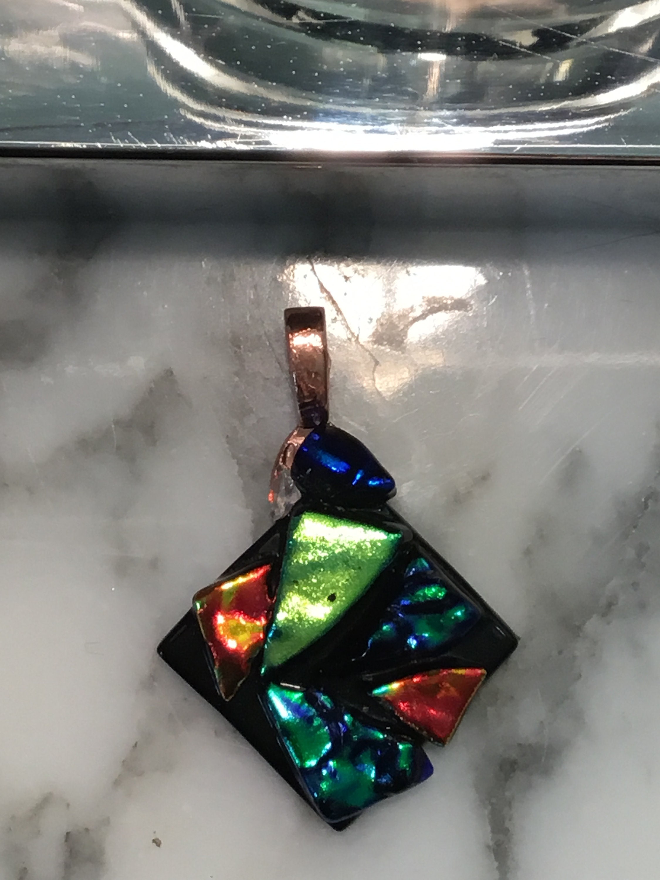 Glass Fused Jewelry/pendant. Glassartbyrj Etsy UK