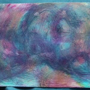Original Abstract Art on paper, Acrylic Painting
