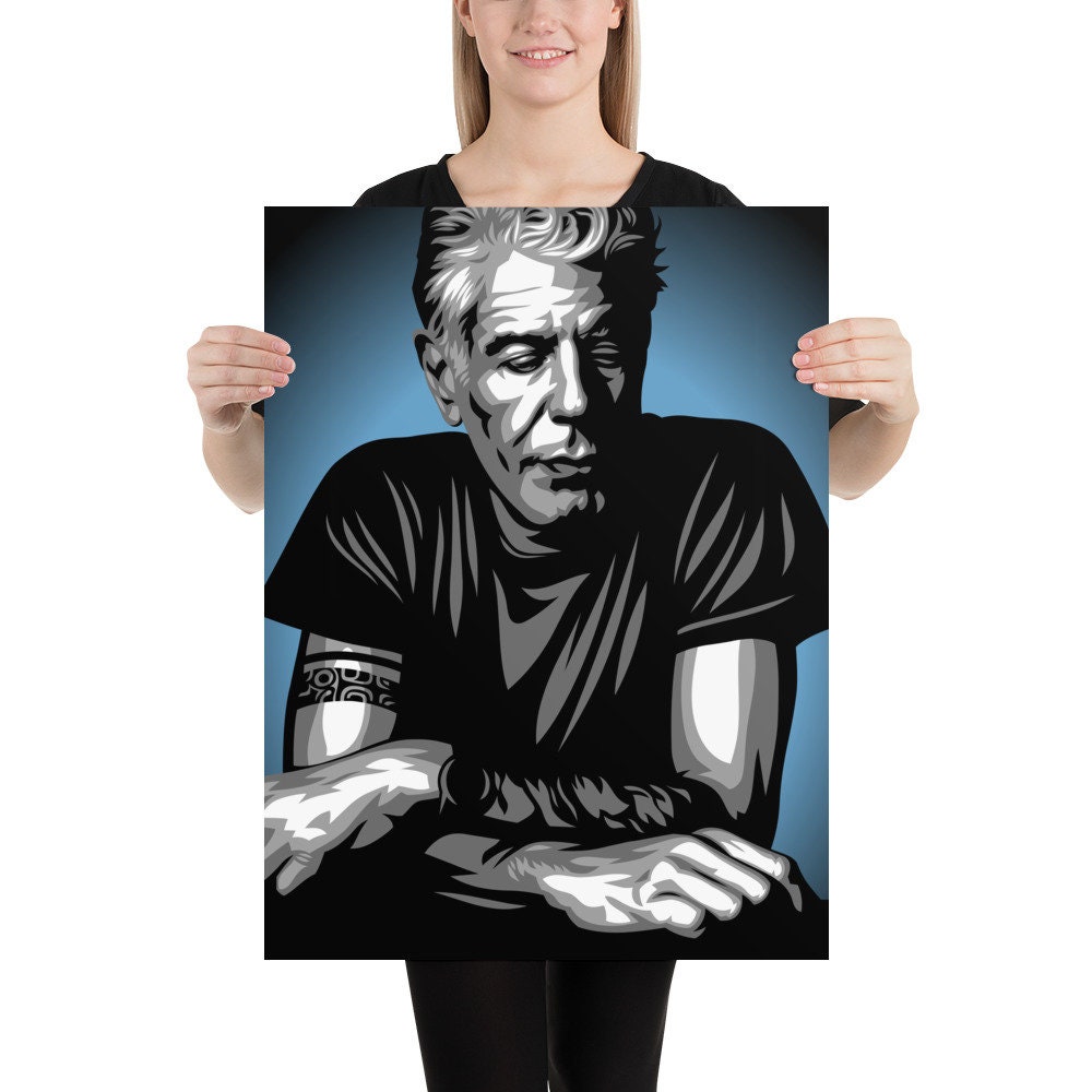 Anthony Bourdain Print - Etsy