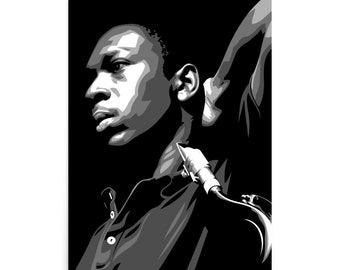 John Coltrane-tryck