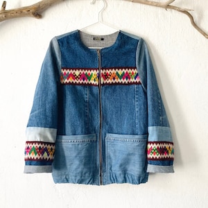 Veste en online jean ethnique
