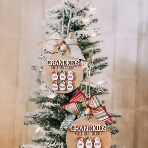 Personalized Grandkids Ornament | Grandparents Christmas Gift | Personalized Ornaments | Keepsake Gift