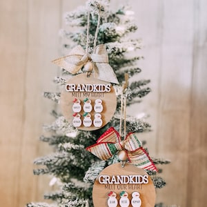 Personalized Grandkids Ornament | Grandparents Christmas Gift | Personalized Ornaments | Keepsake Gift