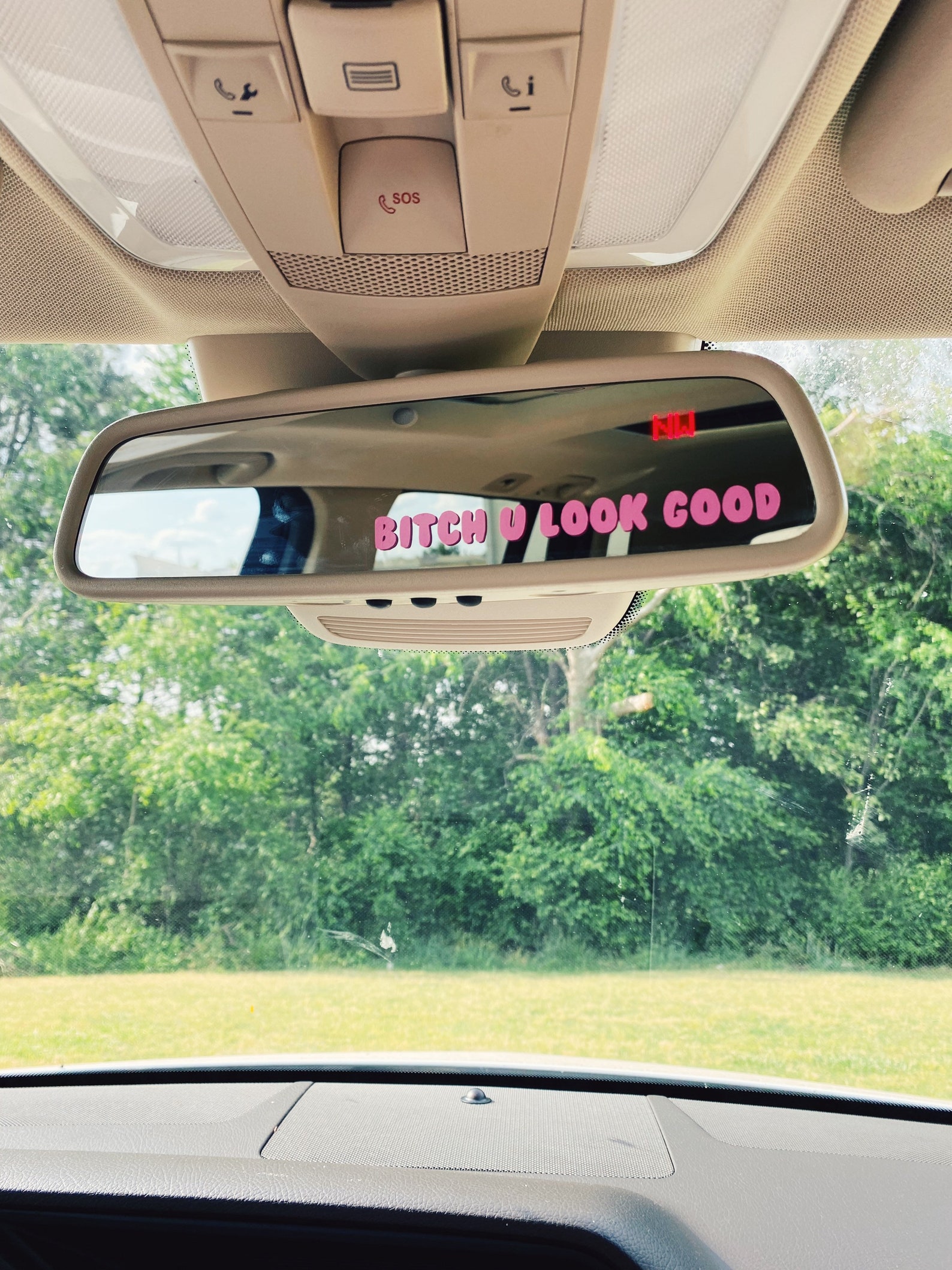You Look Good Rear View Mirror Decal Mirror Decal Self Etsy