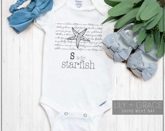 starfish onesie baby