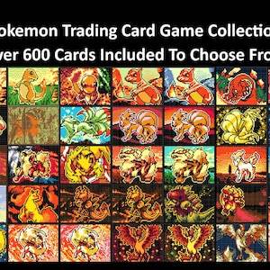 Pokemon Collection de jeux de cartes à collectionner Motifs de point de croix