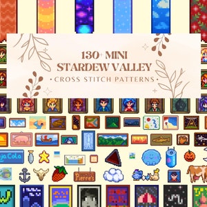 Stardew Valley Mini Cross Stitch Pattern Collection