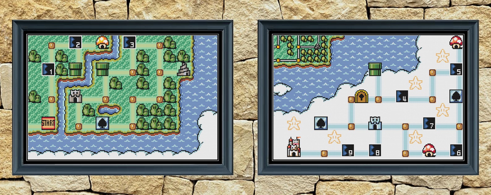 Super Mario Bros 3 All Maps Cross Stitch Pattern Collection - Etsy Canada