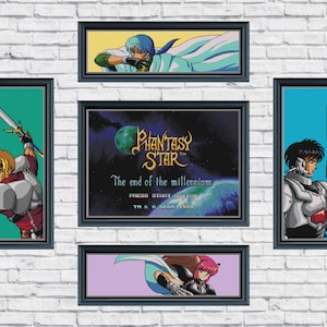 Phantasy Star IV Cross Stitch Pattern Collection
